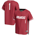 #1 Arkansas Razorbacks GameDay Greats Lightweight Baseball Jersey - Cardinal