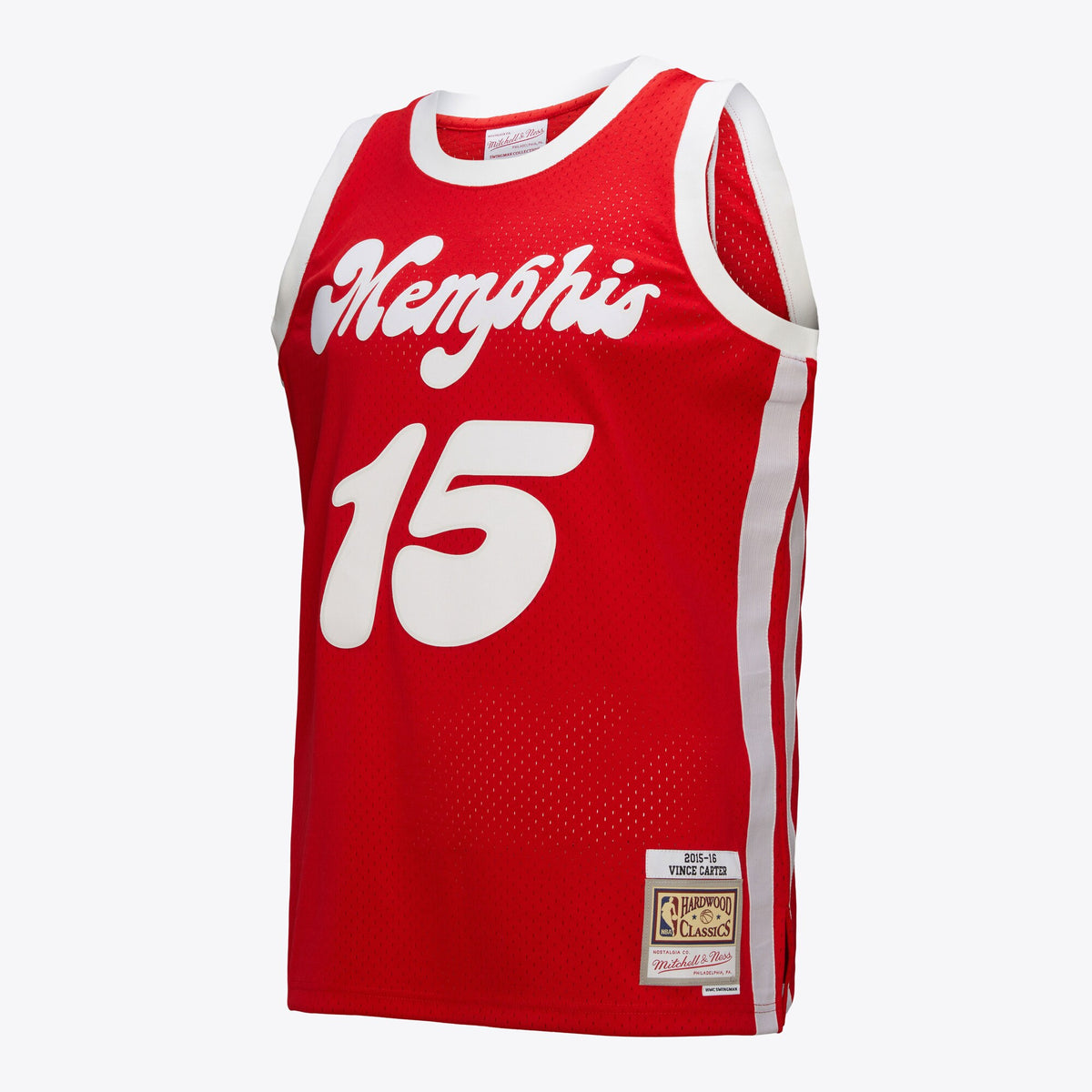 Memphis Grizzlies Vince Carter 2015 Hardwood Classics Authentic Jersey - Red