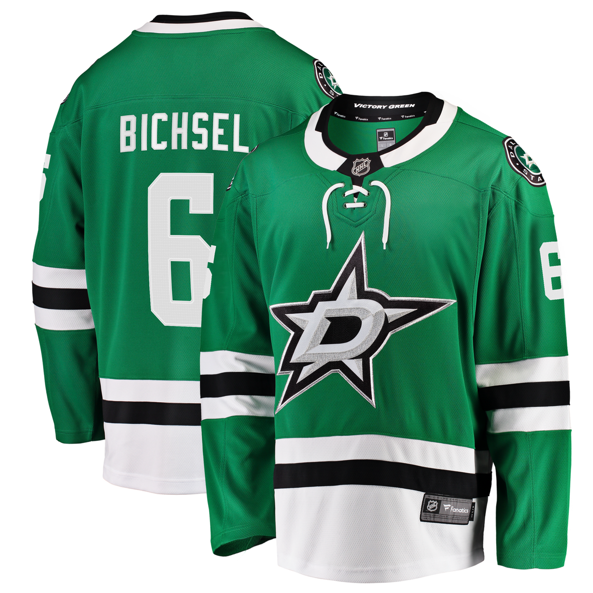 Dallas Stars Lian Bichsel Kelly Green Home Breakaway Jersey
