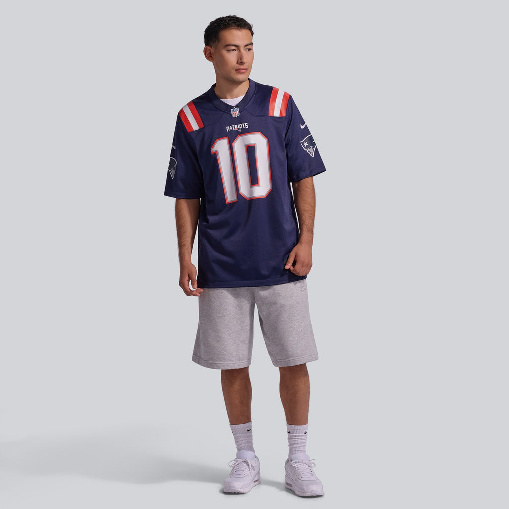 New England Patriots Drake Maye Navy Player Game Jersey