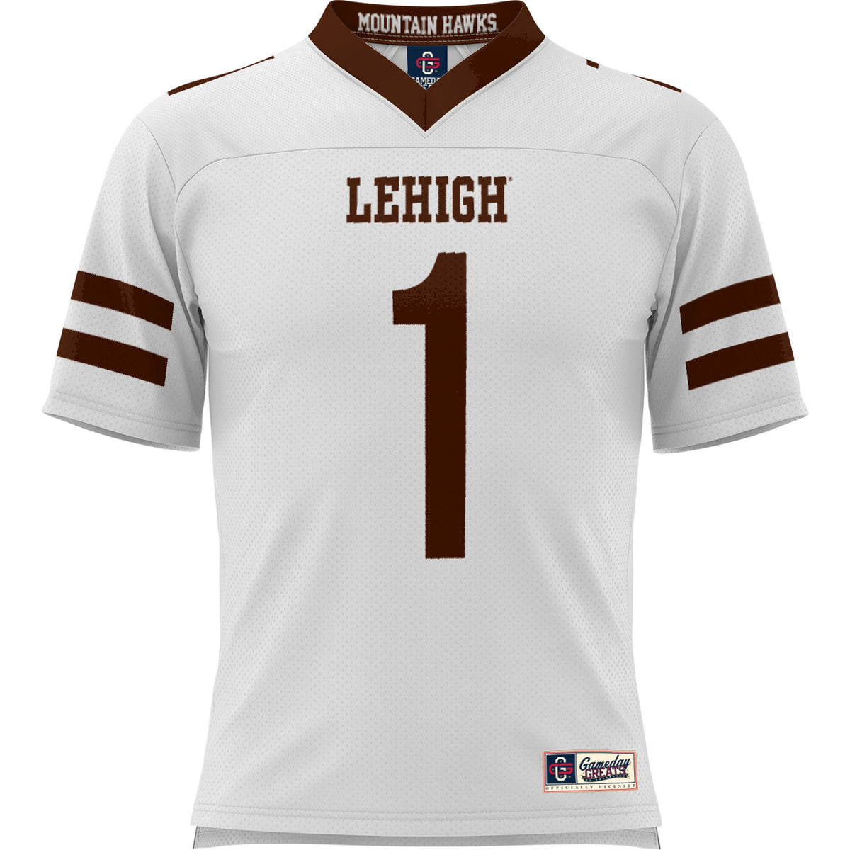 #1 Lehigh Mountain Hawks GameDay Greats Football Jersey - White