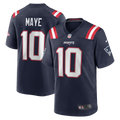 New England Patriots Drake Maye Navy Player Game Jersey