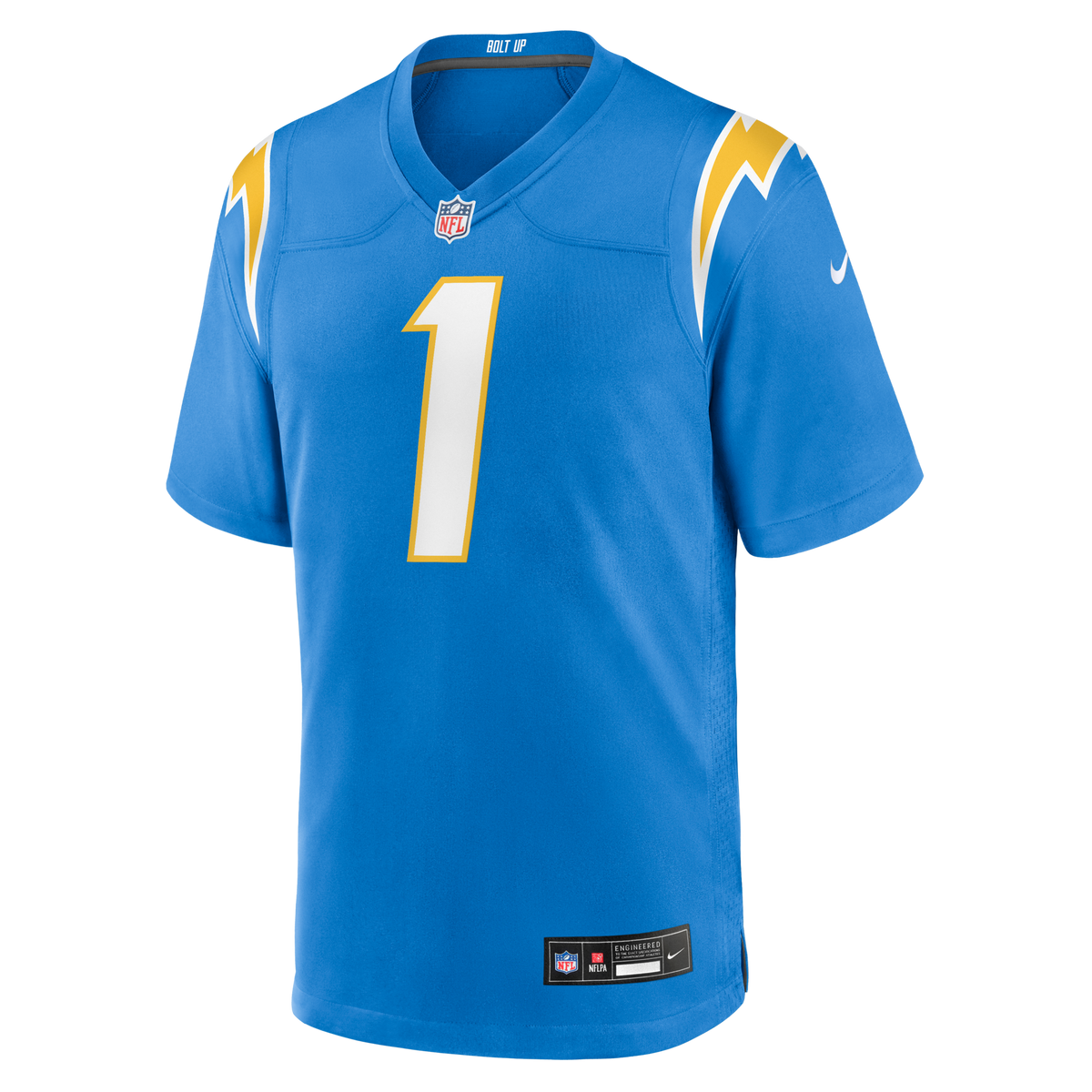 Los Angeles Chargers Akheem Mesidor Powder Blue 2026 NFL Draft First Round Pick No. 22 Team Game Jersey