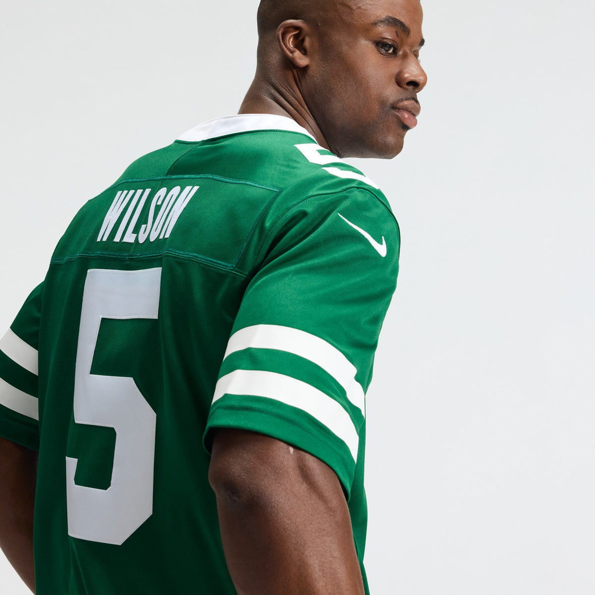 New York Jets Garrett Wilson Legacy Green Team Vapor F.U.S.E. Stitched Limited Jersey