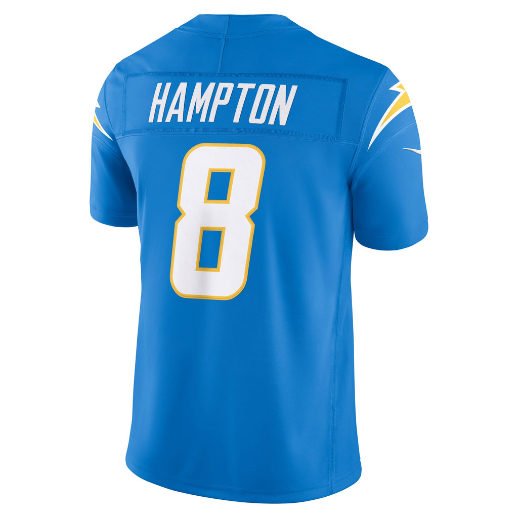 Los Angeles Chargers Omarion Hampton Powder Blue Team Vapor F.U.S.E. Stitched Limited Jersey