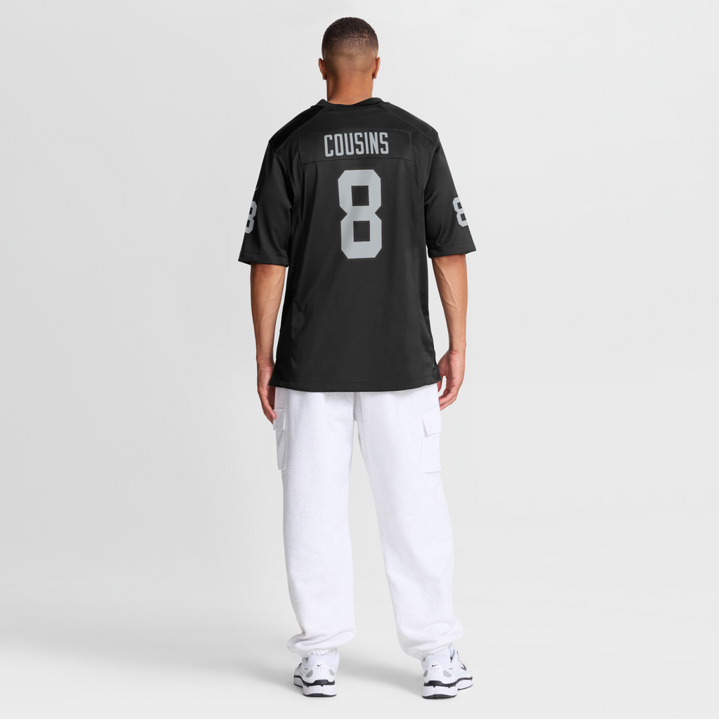 Las Vegas Raiders Kirk Cousins Black Team Game Jersey