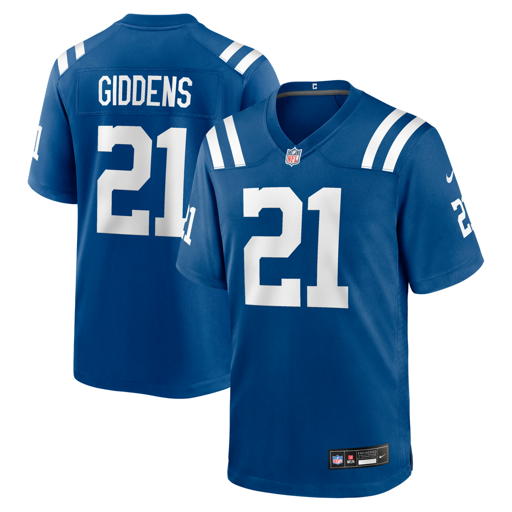 Indianapolis Colts DJ Giddens Royal Team Game Jersey