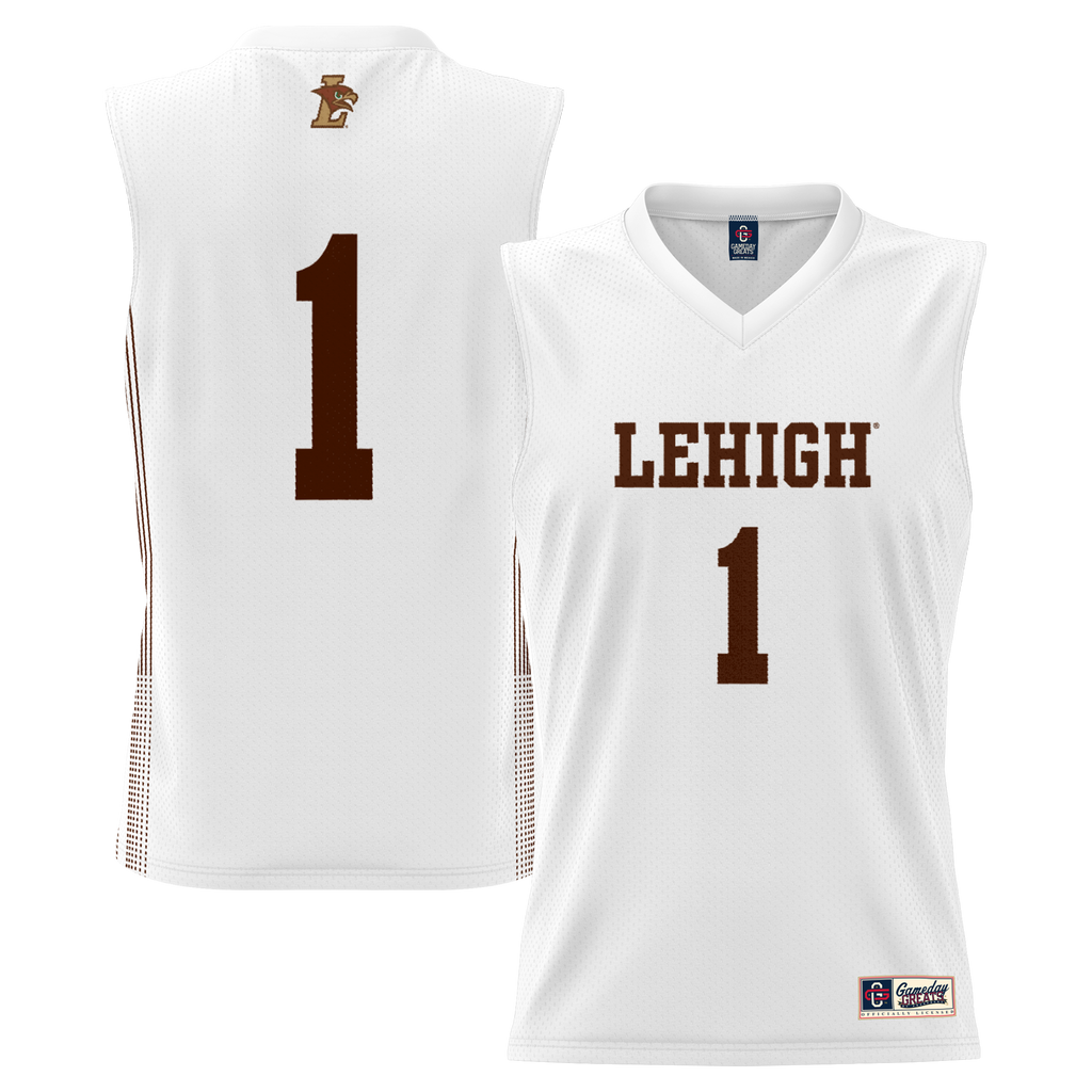 #1 Lehigh Mountain Hawks GameDay Greats Lightweight Basketball Jersey - White