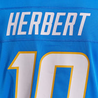 Los Angeles Chargers Justin Herbert Powder Blue Player Game Jersey