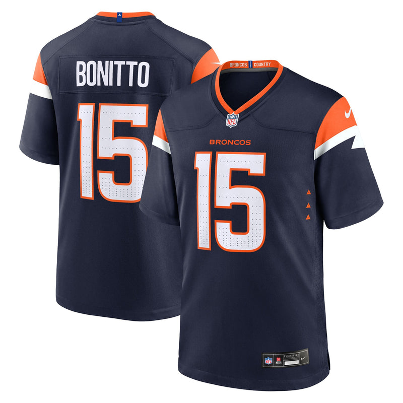 Denver Broncos Nik Bonitto Navy Alternate Game Jersey