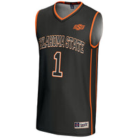 #1 Oklahoma State Cowboys Lightweight Basketball Jersey - Black
