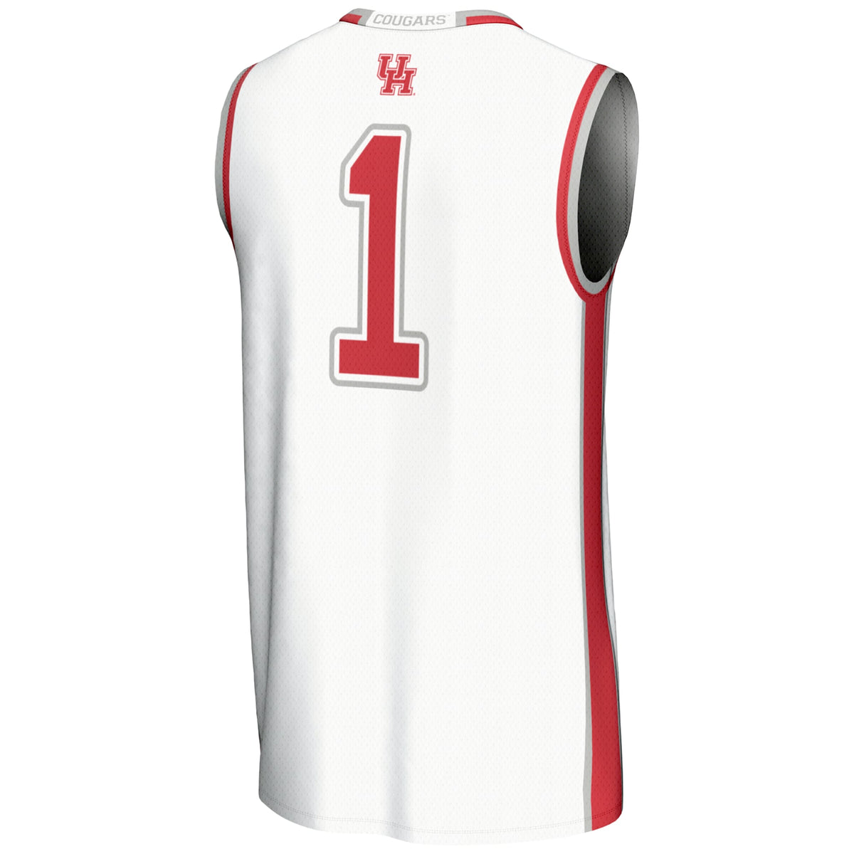 #1 Houston Cougars GameDay Greats Lightweight Basketball Jersey - White
