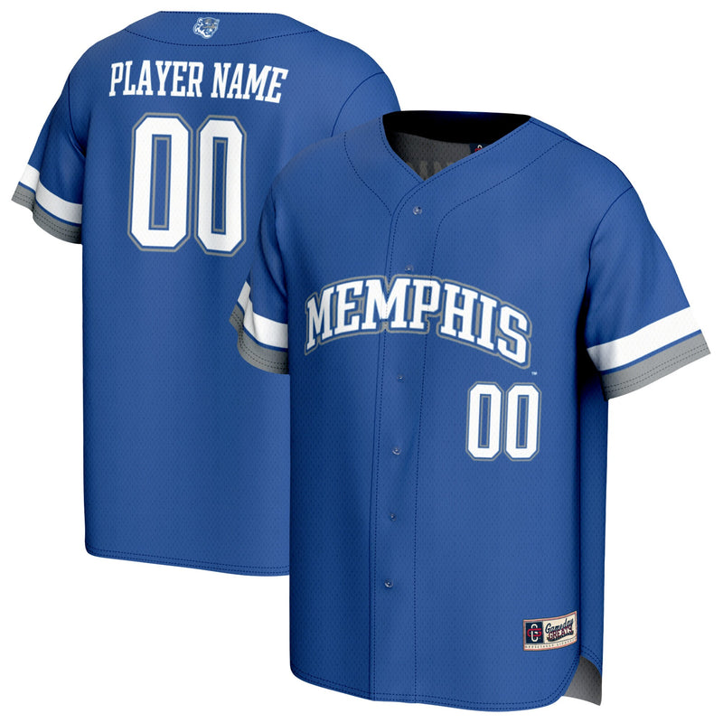 Memphis Tigers Lightweight Collegiate Baseball NIL Pick-A-Player Fashion Jersey - Royal