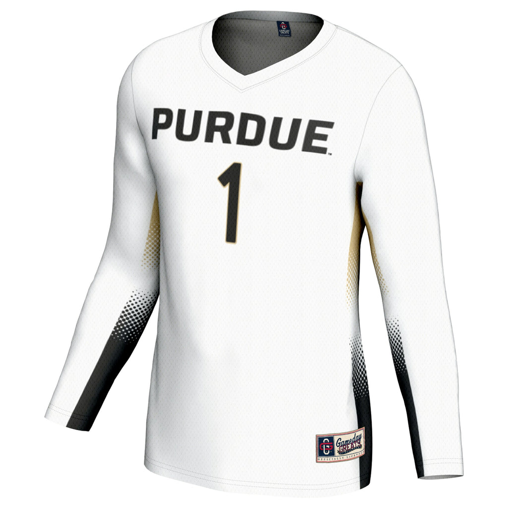 #1 Purdue Boilermakers GameDay Greats Lightweight Volleyball Jersey - White