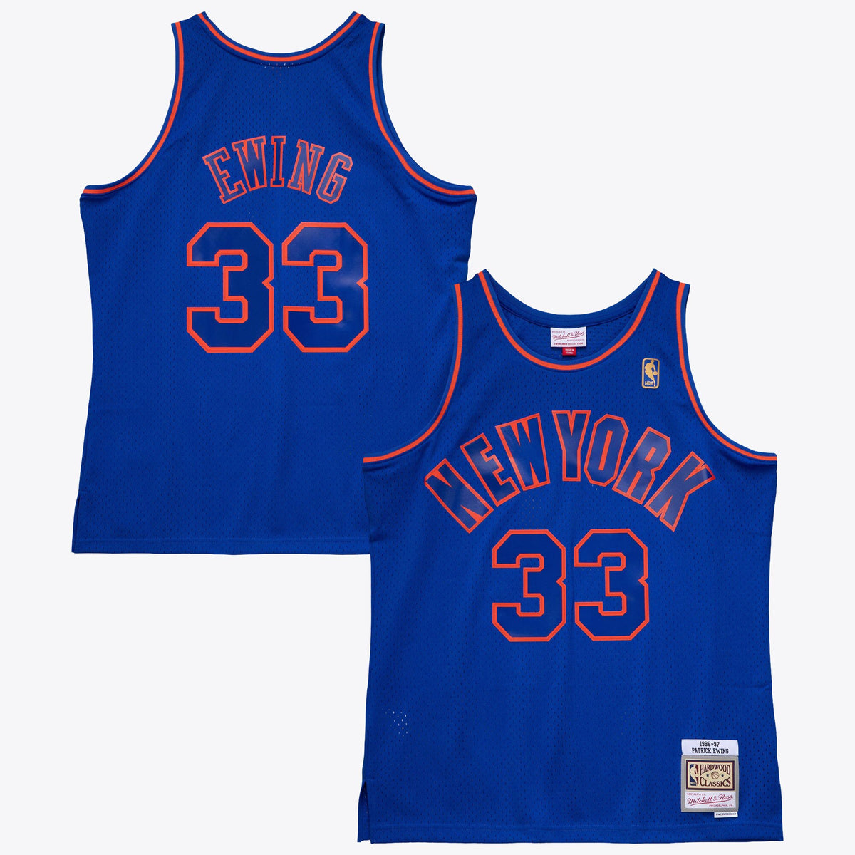 New York Knicks Patrick Ewing 1996 Swingman Authentic Jersey - Royal Blue