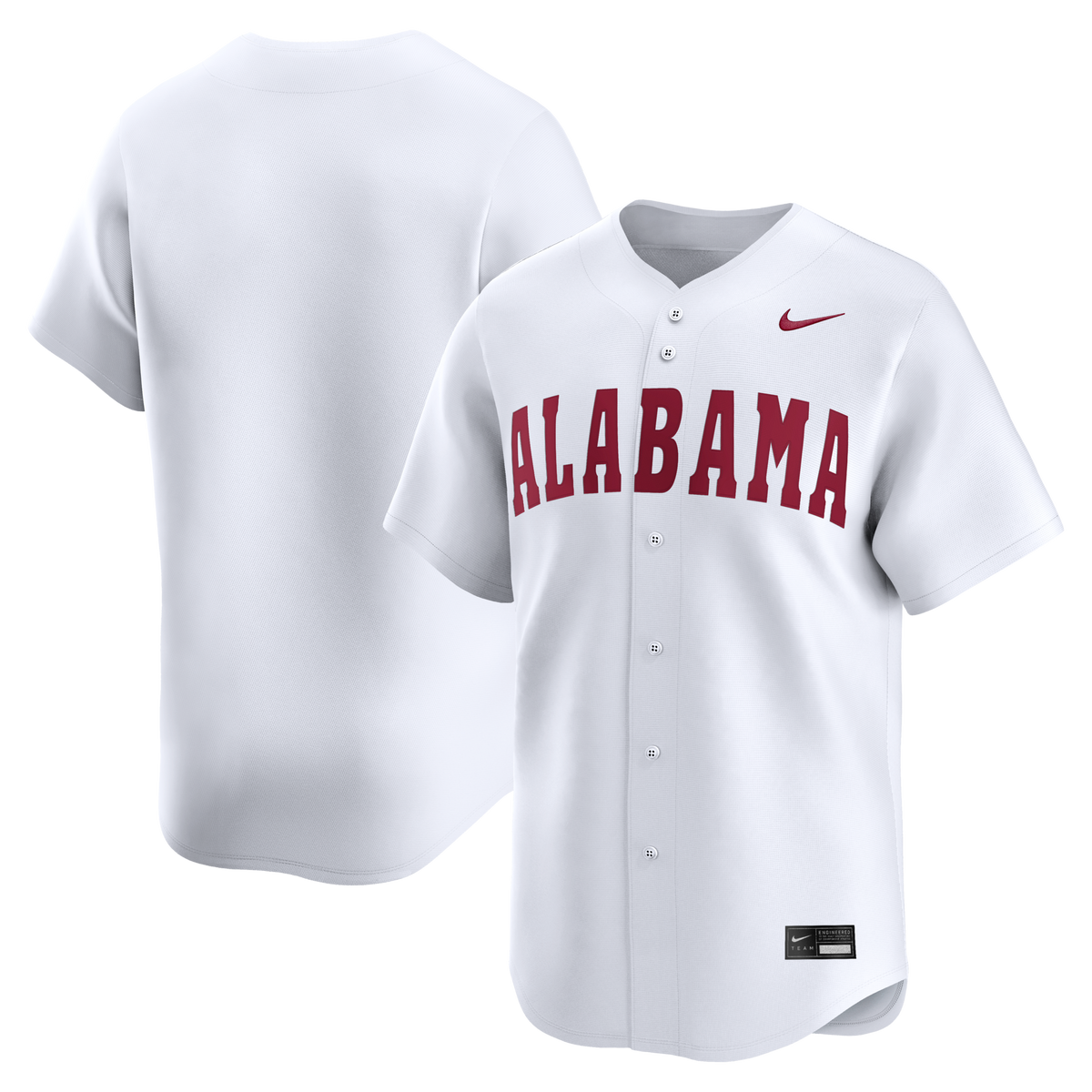 White Alabama Crimson Tide Alternate Limited Baseball Jersey