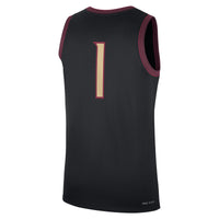 #1 Black Florida State Seminoles Alternate Replica Jersey