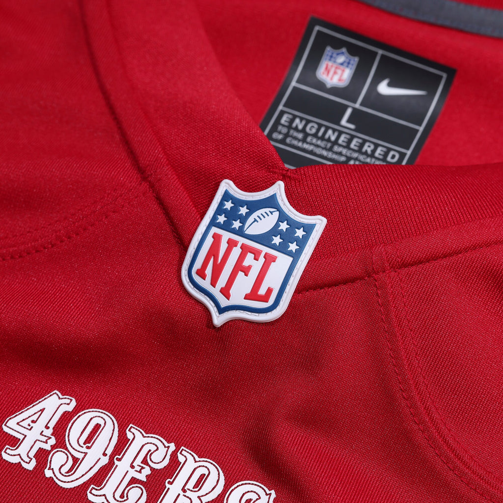 San Francisco 49ers Fred Warner Scarlet 80th Anniversary Game Jersey