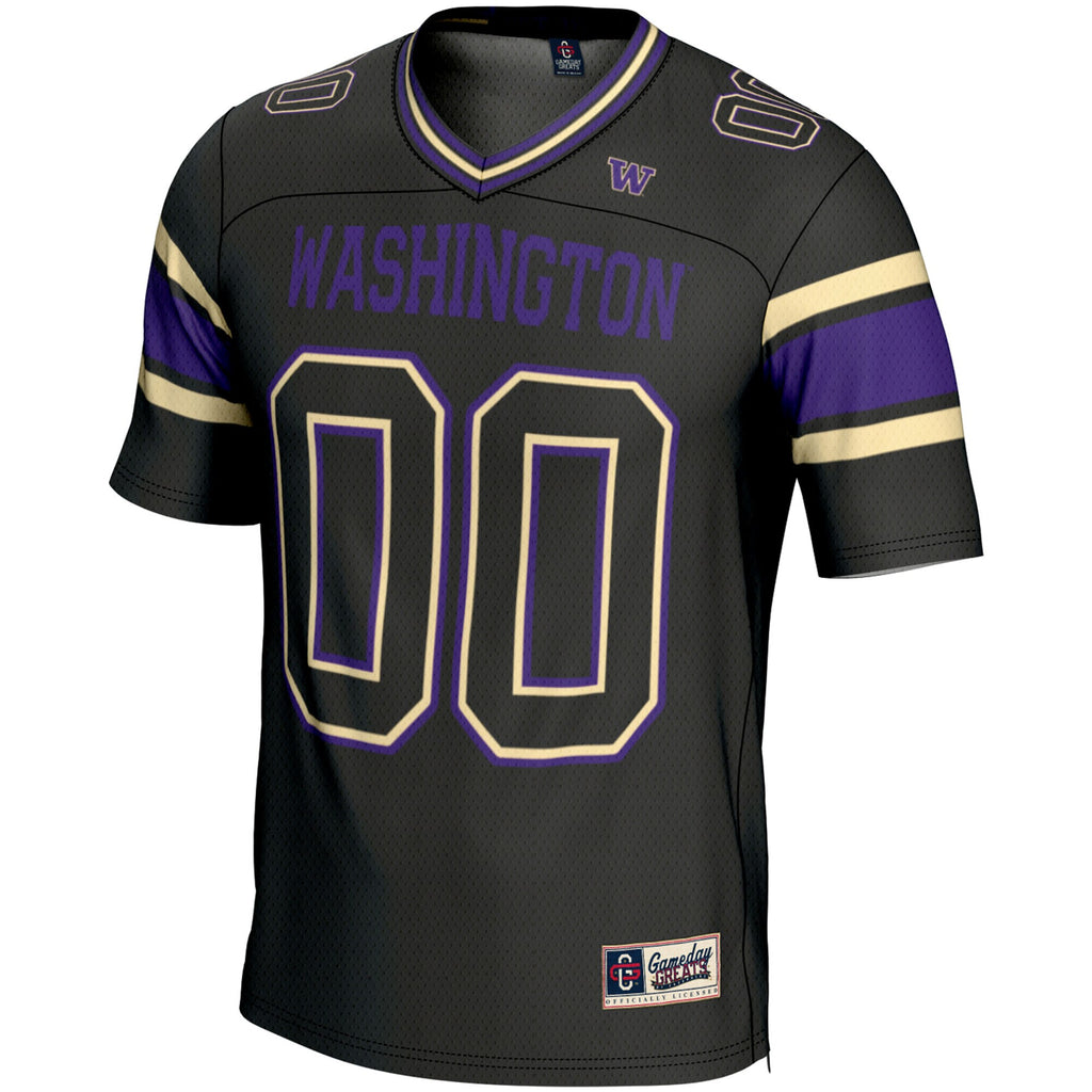 Washington Huskies GameDay Greats NIL Pick-A-Player Football Jersey - Black
