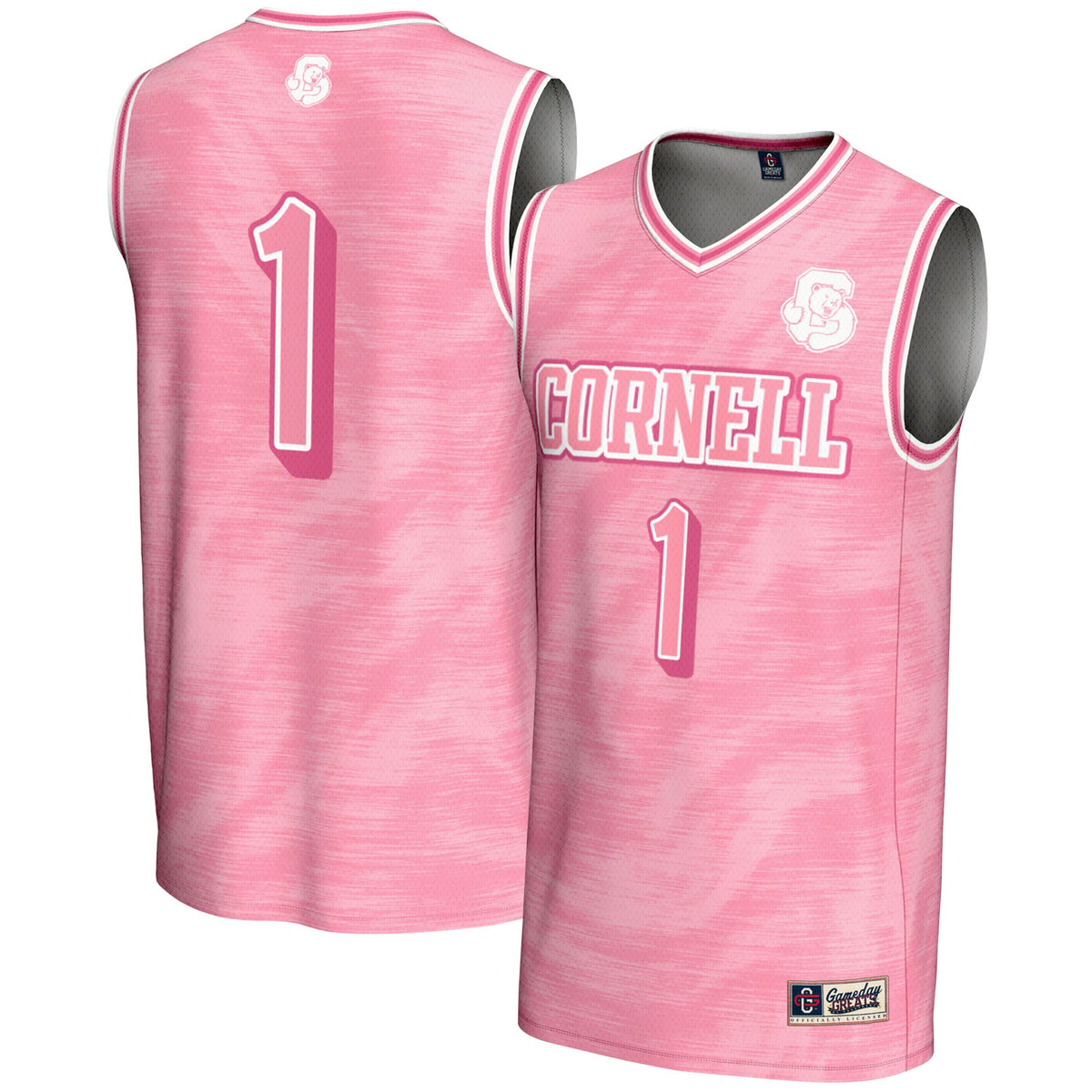 #1 Cornell Big Red GameDay Greats Lightweight Basketball Fashion Jersey - Pink
