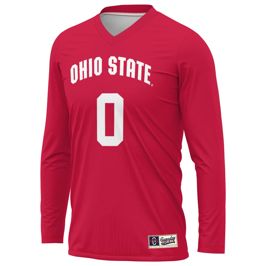 #1 Ohio State Buckeyes GameDay Greats Lightweight Volleyball Jersey - Scarlet