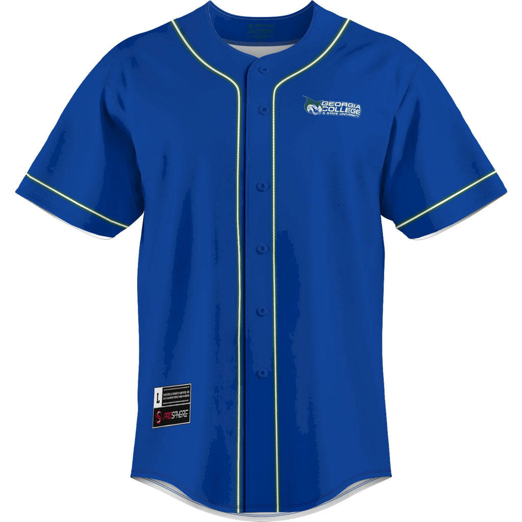 Georgia College Bobcats GameDay Greats Lightweight Baseball Jersey - Blue