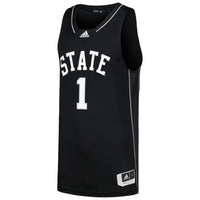 #1 Black Mississippi State Bulldogs Swingman Basketball Jersey