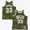 Chicago Bulls Scottie Pippen 1997 Ghost Camo Swingman Jersey - Green
