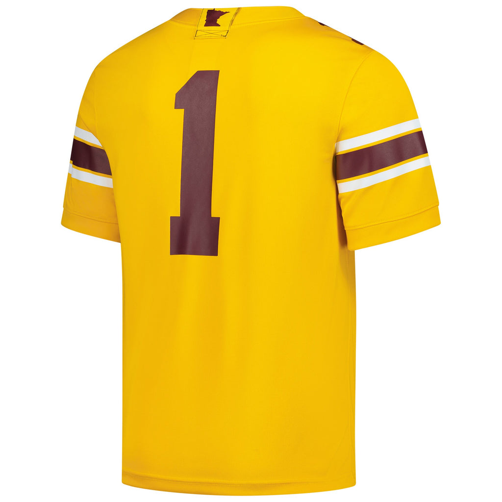 #1 Gold Minnesota Golden Gophers Game Football Jersey