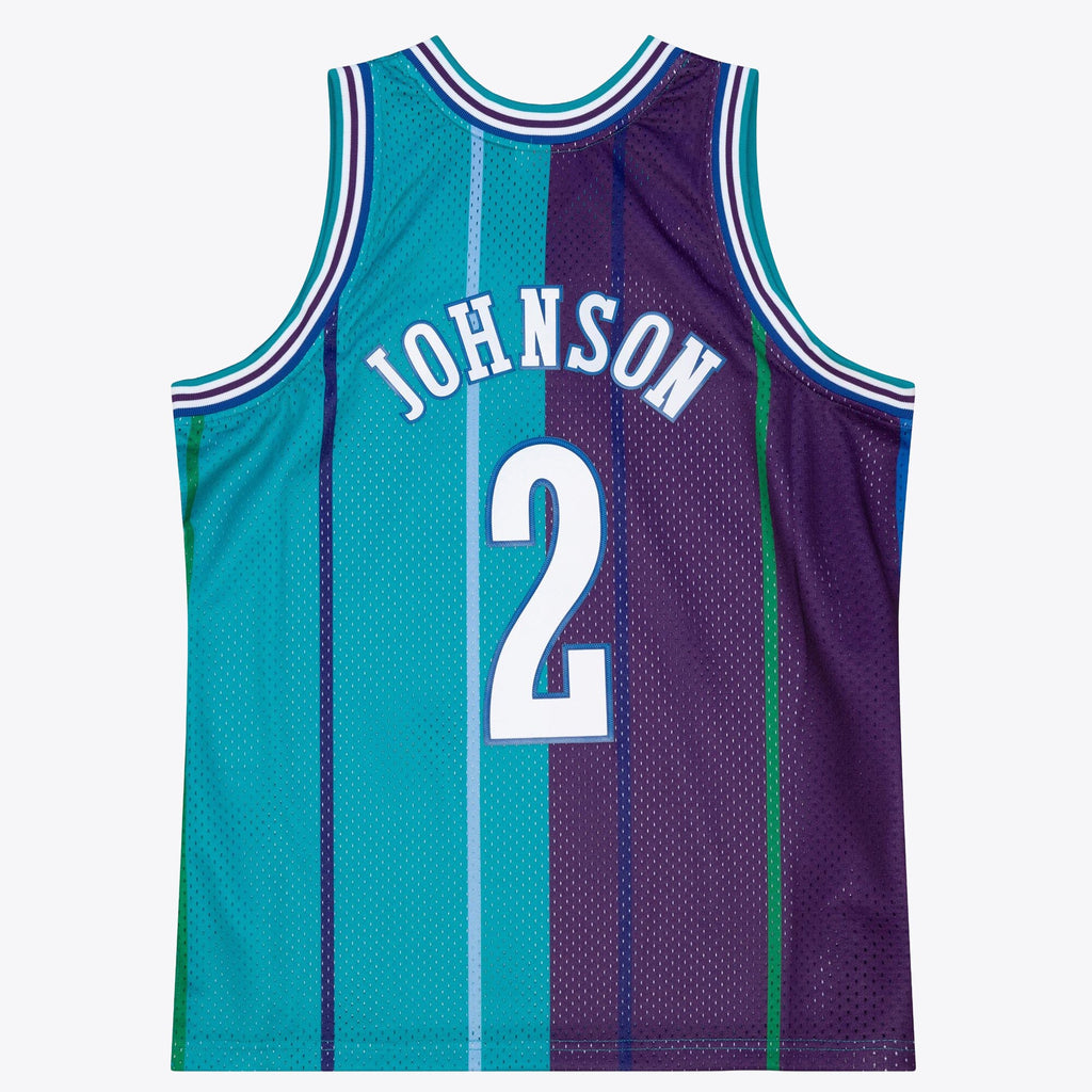 Charlotte Hornets Larry Johnson 1992 Split Swingman Jersey