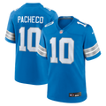 Detroit Lions Isiah Pacheco Blue Team Game Jersey