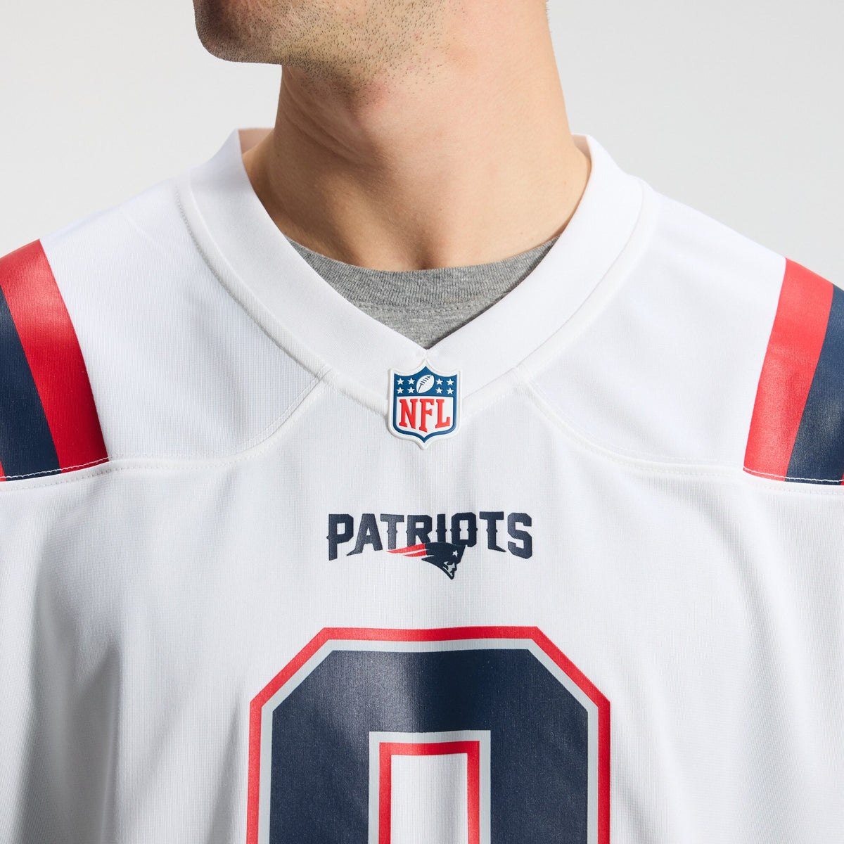 New England Patriots Christian Gonzalez White Game Jersey