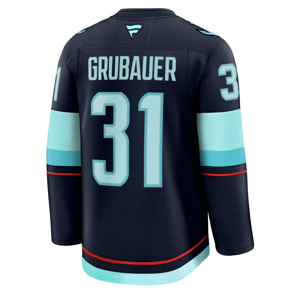 Seattle Kraken Philipp Grubauer Deep Sea Blue Home Premium Jersey
