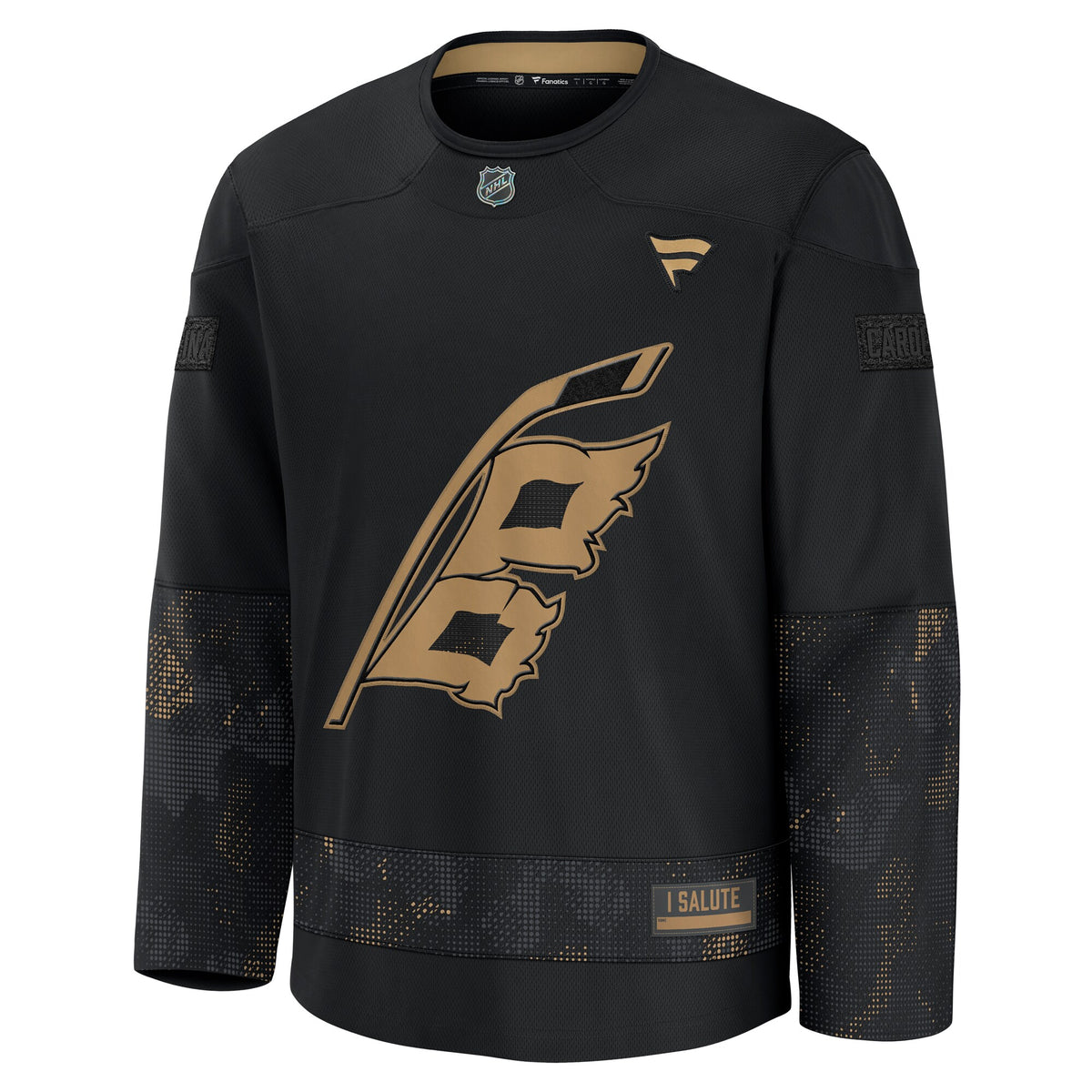 Carolina Hurricanes Black 2024 Military Appreciation Practice Jersey