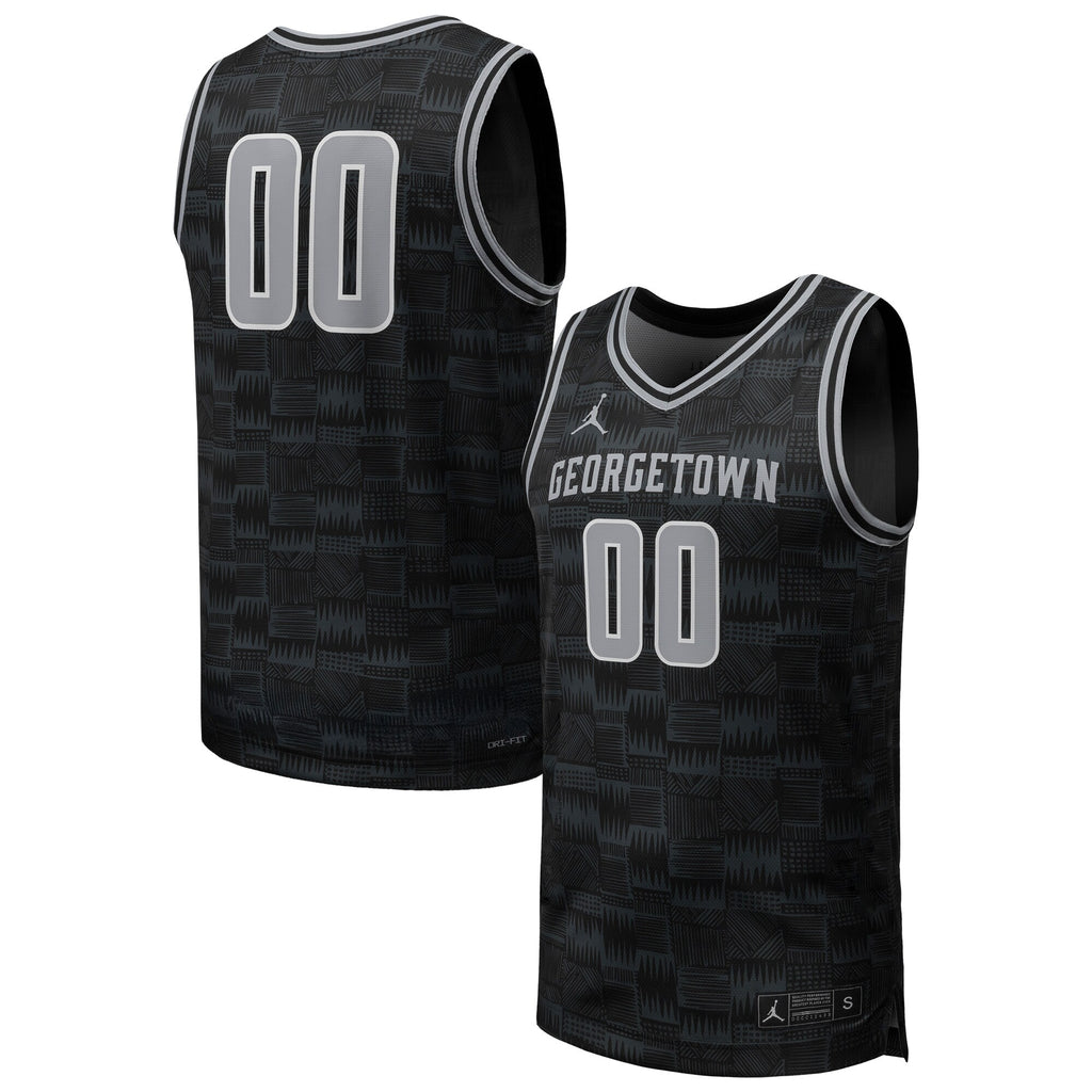 #00 Black Georgetown Hoyas Replica Basketball Jersey