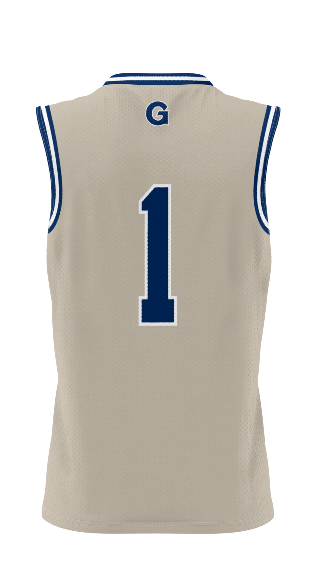 #1 Georgetown Hoyas GameDay Greats Lightweight Basketball Jersey - Gray
