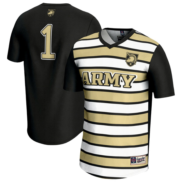 #1 Army Black Knights Lightweight Soccer Fashion Jersey - Black