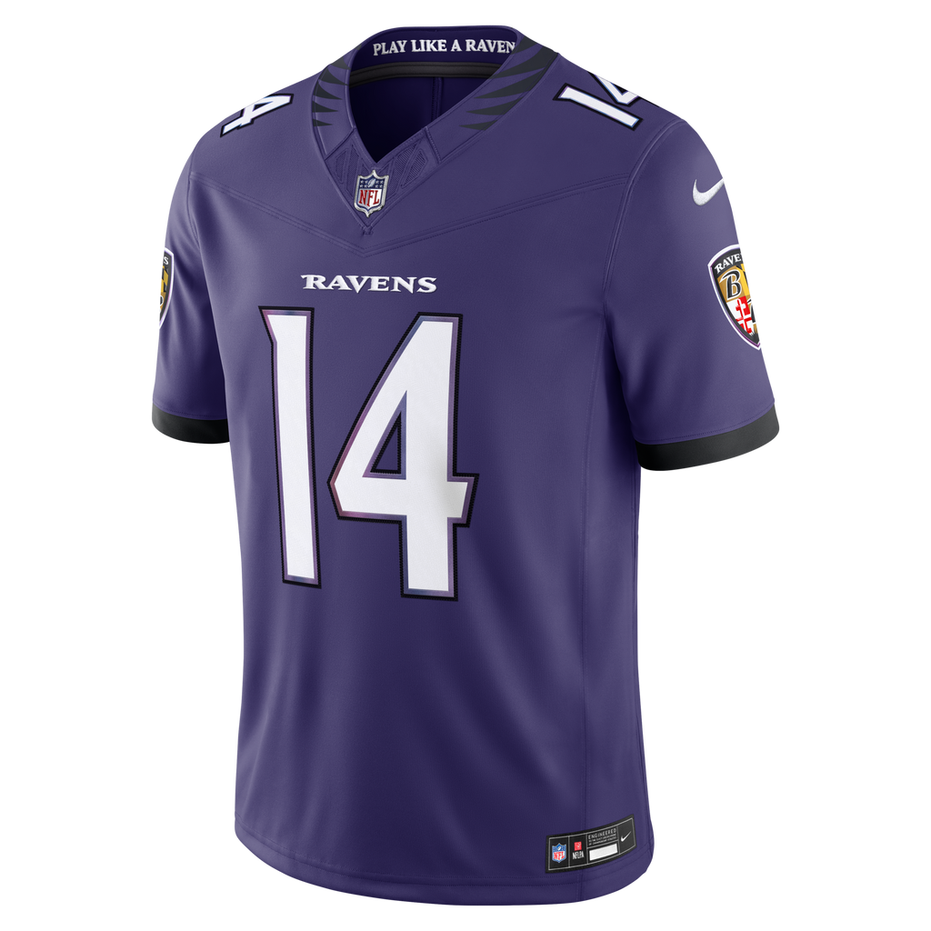 Baltimore Ravens Kyle Hamilton Purple Team Vapor F.U.S.E. Stitched Limited Jersey