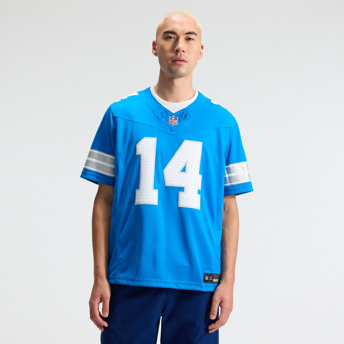 Detroit Lions Amon-Ra St. Brown Blue Team Vapor F.U.S.E. Stitched Limited Jersey