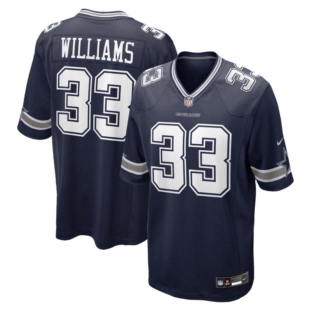 Dallas Cowboys Javonte Williams Navy Team Game Jersey