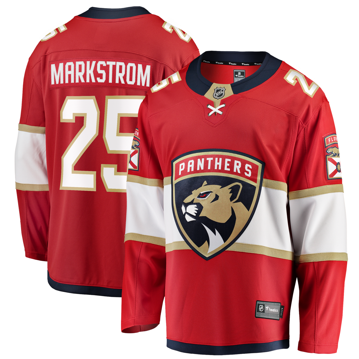 Florida Panthers Jacob Markstrom Red Home Breakaway Jersey