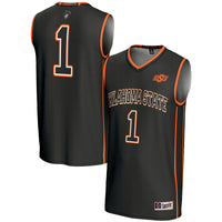 #1 Oklahoma State Cowboys Lightweight Basketball Jersey - Black