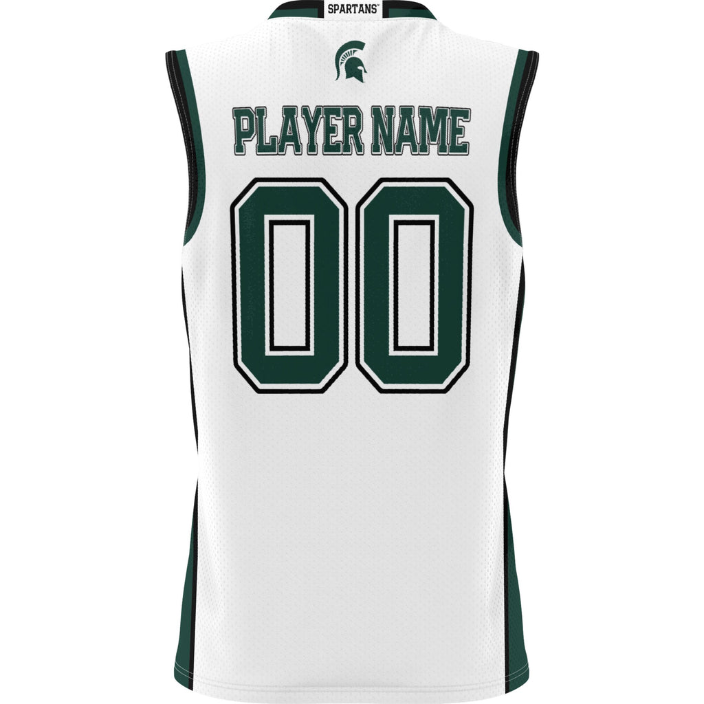 Michigan State Spartans GameDay Greats NIL Pick-A-Player Basketball Jersey - White