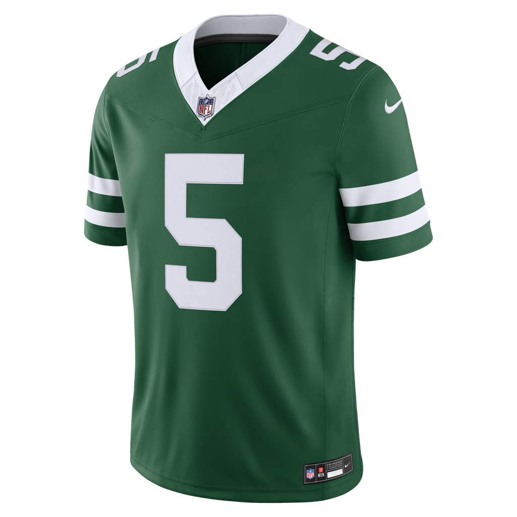New York Jets Garrett Wilson Legacy Green Team Vapor F.U.S.E. Stitched Limited Jersey