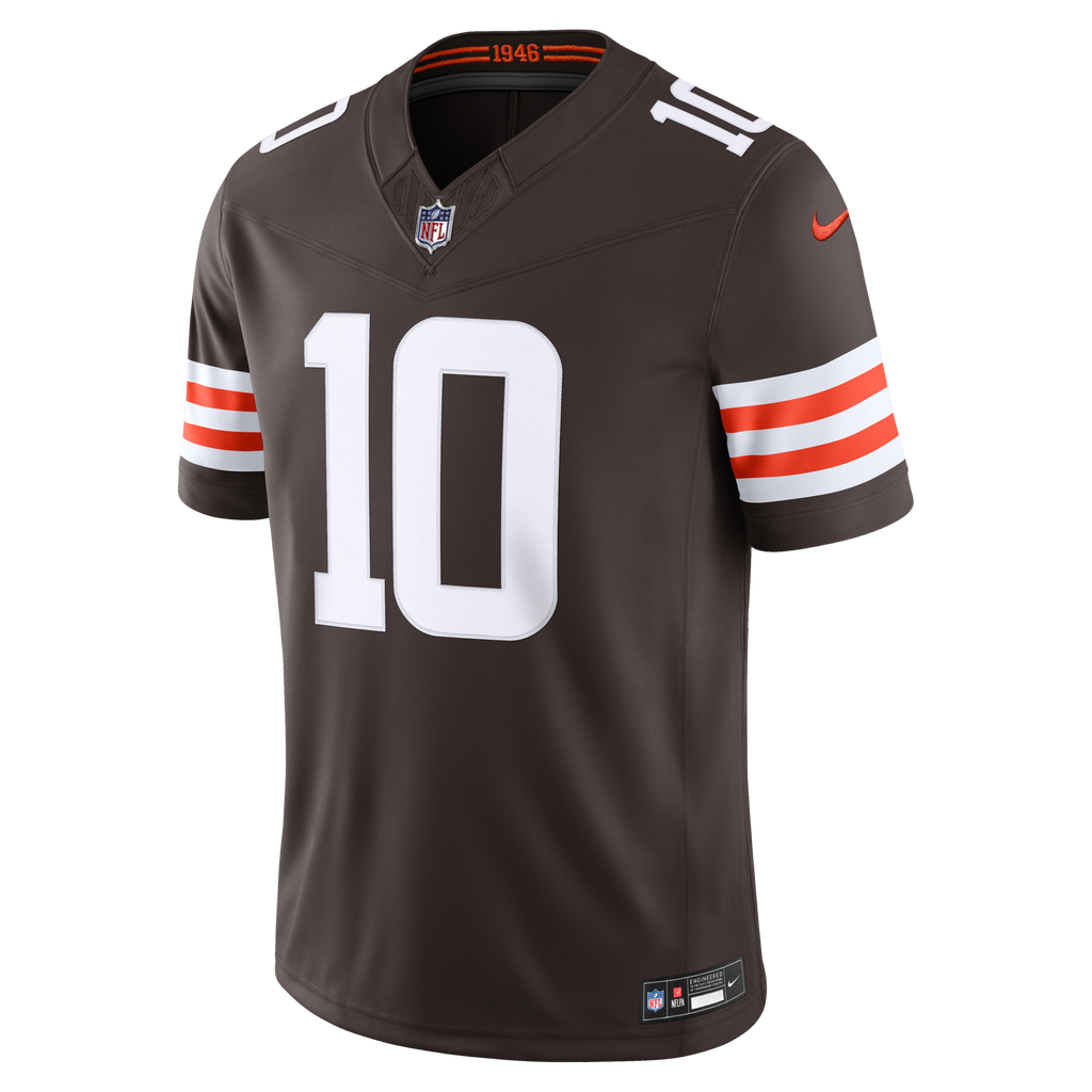 Cleveland Browns Quinshon Judkins Brown Team Vapor F.U.S.E. Stitched Limited Jersey