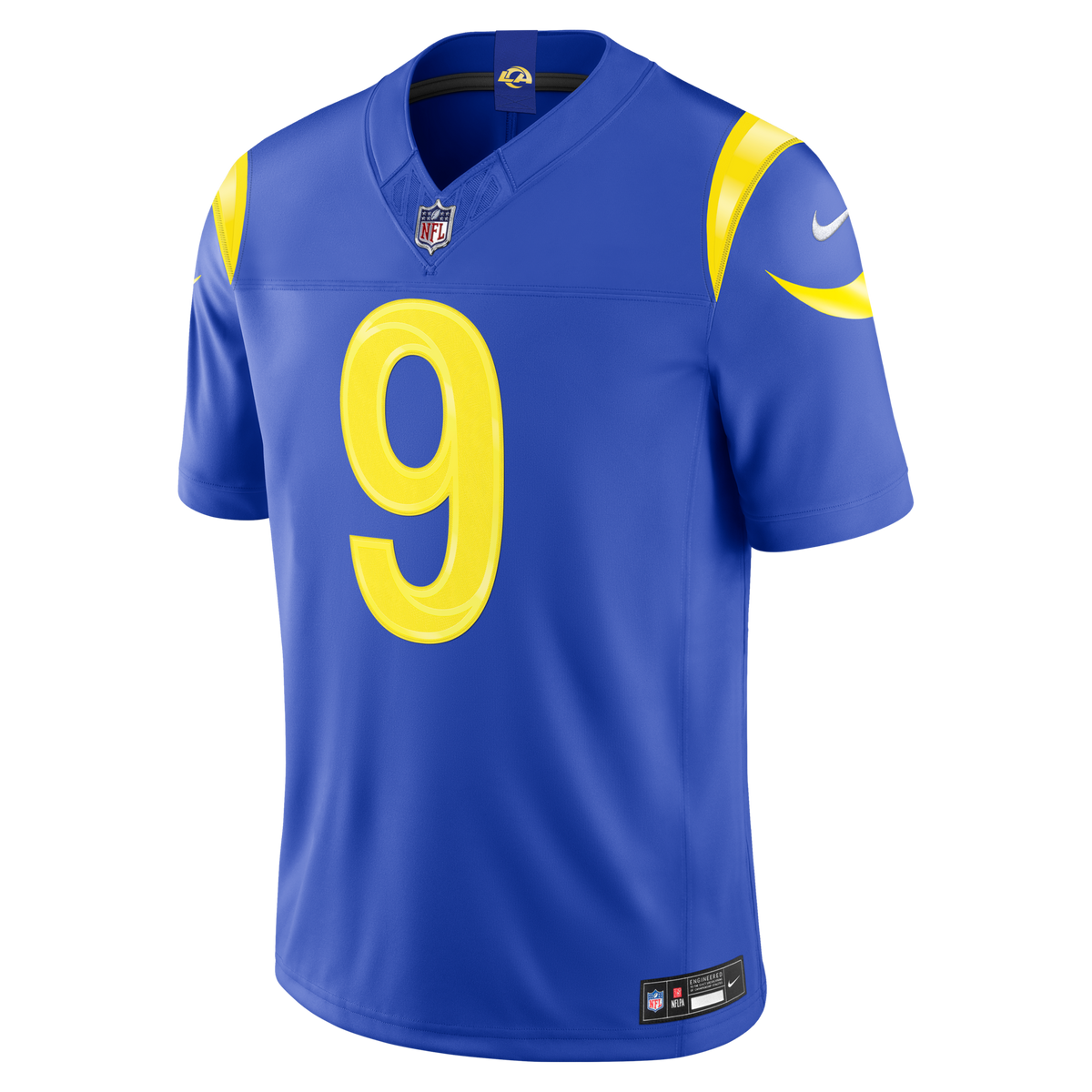 Los Angeles Rams Matthew Stafford Royal Team Vapor F.U.S.E. Stitched Limited Jersey
