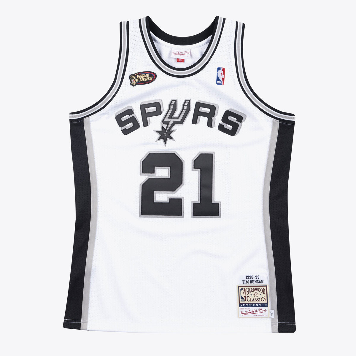 San Antonio Spurs Authentic Jersey Home Finals Tim Duncan 1998-99
