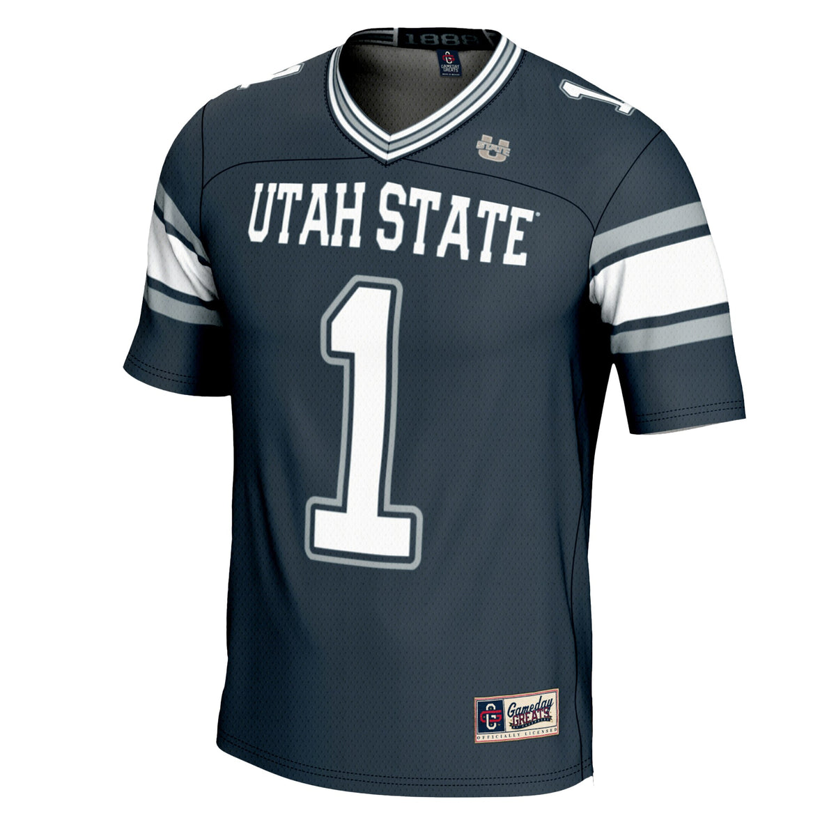 #1 Utah State Aggies GameDay Greats Football Jersey - Navy