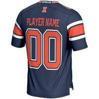 Illinois Fighting Illini NIL Pick-A-Player Football Jersey - Navy