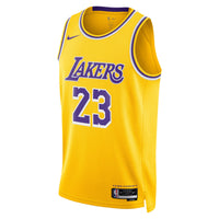 Los Angeles Lakers Icon Edition Swingman Jersey - Gold - Lebron James
